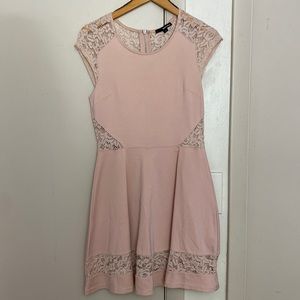 Tally Weijl short dress in light pink, size Large. Never worn, no tags